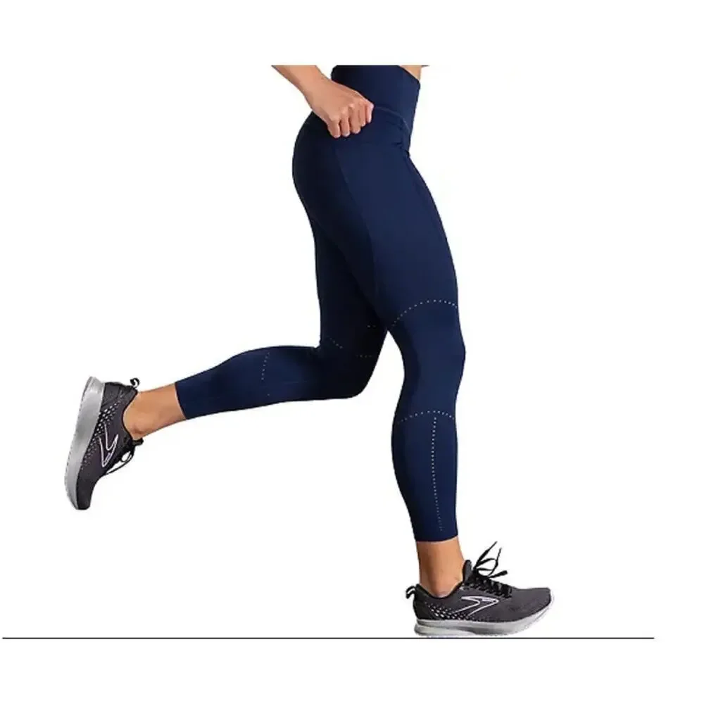 Brooks Women's Navy Method 7/8 Tights Running Tights Size XS